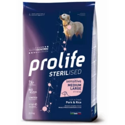 Prolife Sterilised Cane Sensitive Medium Large Maiale E Riso - 2,5 Kg