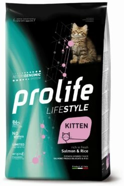 Prolife Lifestyle Gatto Kitten Salmone E Riso - 1,5 Kg