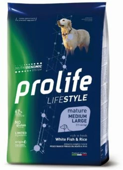 Prolife Lifestyle Cane Mature Medium/Large Pesce Bianco E Riso - 2,5 Kg
