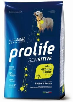 Prolife Sensitive Cane Adult Medium/Large Coniglio E Patate - 10 Kg
