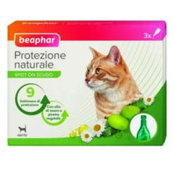 Beaphar Protezione Naturale Spot On - 3 Pipette Da 1 Ml Per Gatti