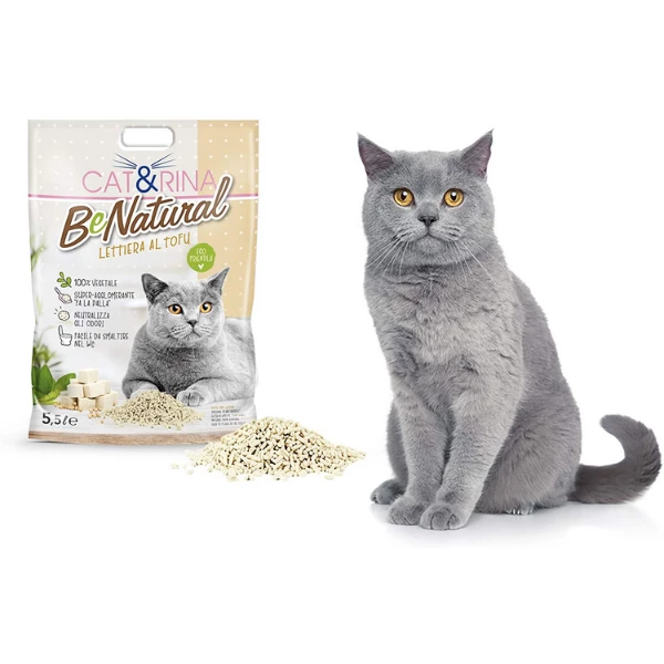 Cat&Rina Lettiera Al Tofu Be Natural - 5,5 Litri - immagine 4