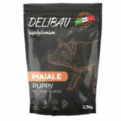 Delibau Superpremium Cibo Per Cani Puppy Medium-Large Maiale - 2,5 Kg
