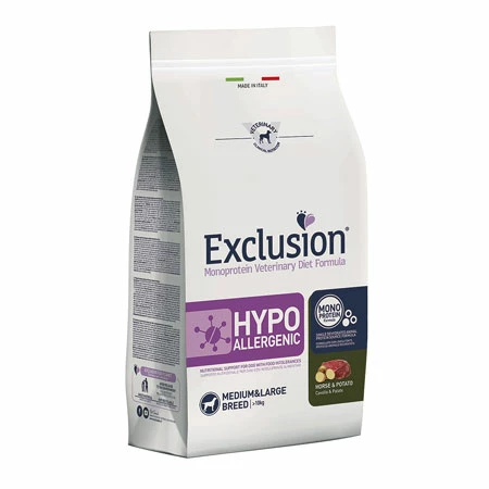 Exclusion Diet Hypoallergenic Medium/Large Breed Cavallo E Patate - 12 Kg