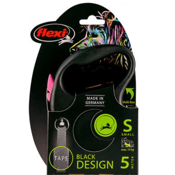 Guinzaglio N-Design Tape Flexi - Fuxia - Small - 5 Mt - immagine 2