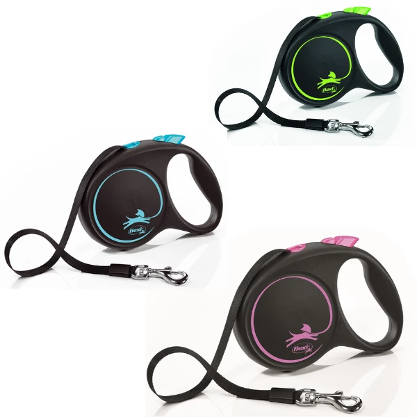 Guinzaglio N-Design Tape Flexi - Fuxia - Small - 5 Mt