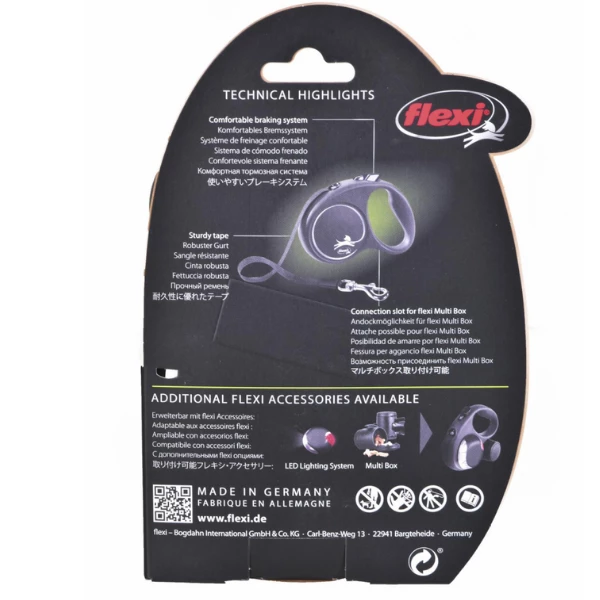 Guinzaglio N-Design Tape Flexi - Fuxia - Small - 5 Mt - immagine 3