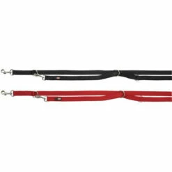 Guinzaglio Premium Addestramento A Fettuccia Doppia Trixie - Nero - Taglia XS-S 1,5 Cm X 2 Mt