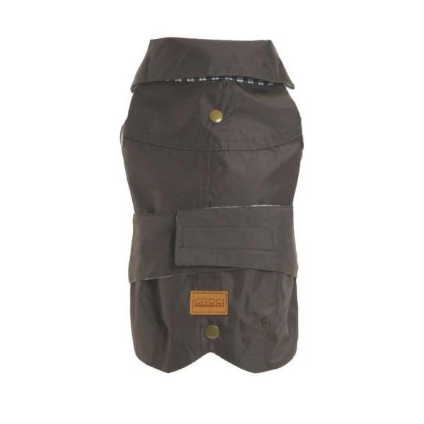 Cappotto Impermeabile Per Cani Montreal Croci - Marrone - 35 Cm