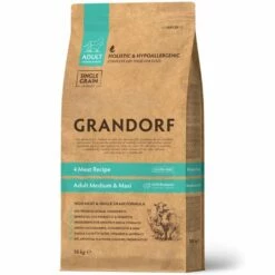 Grandorf Dog Adult Medium/Maxi Hypoallergenic 4 Meat Recipe - 3 Kg