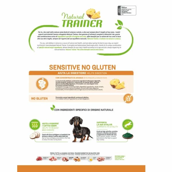 Natural Trainer Sensitive No Gluten Mini Adult Con Anatra - 2 Kg - immagine 2