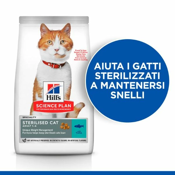 Hill's Science Plan Adult Sterilised Cat Alimento Per Gatti Con Tonno - 1,5 Kg - immagine 2
