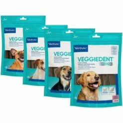Virbac VeggieDent Fresh Snack Dentali - Confezione Da 120 Gr Per Cani XS 0-5 Kg