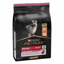 Purina Pro Plan Sensitive Skin Medium Puppy Crocchette Cane Salmone - 3 Kg