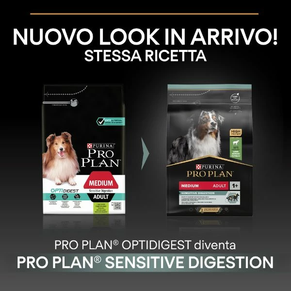 Purina Pro Plan Sensitive Digestion Medium Adult Crocchette Cane Agnello - 3 Kg - immagine 2