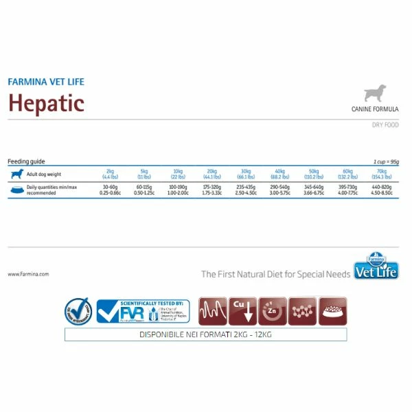 Farmina Vet Life Canine Hepatic - 2 Kg - immagine 2