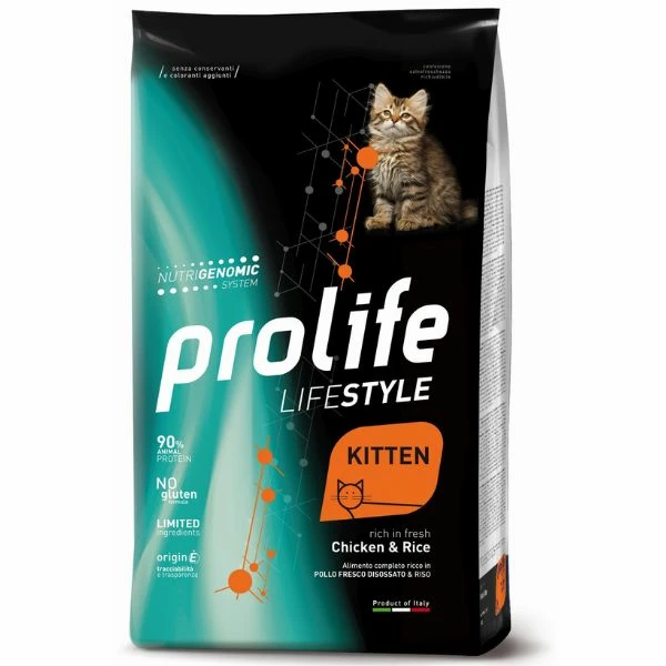 Prolife Lifestyle Gatto Kitten Pollo E Riso - 1,5 Kg