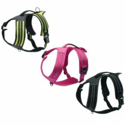Pettorina In Nylon Intrecciato Sport PetUp - Giallo Fluo - Taglia XL: 90-125 Cm