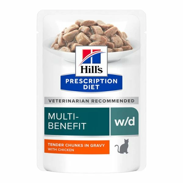Hill's Prescription Diet Cat Adult W/D Multi-Benefit 85 Gr - Pollo