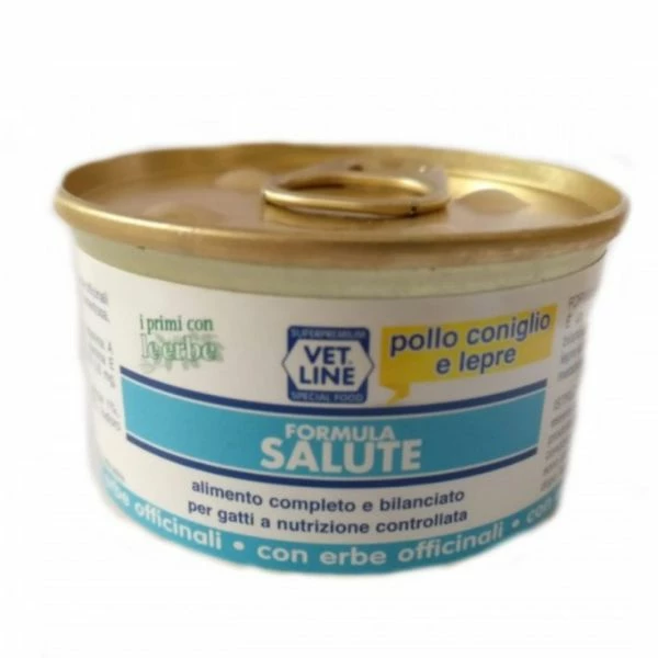 Vet Line Salute Cat Senior 85 Gr - Pollo Coniglio E Lepre