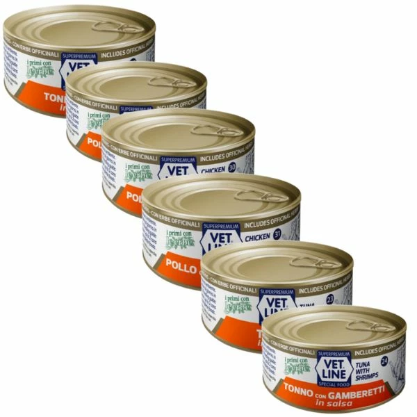 Vet Line In Salsa Cat 70 Gr - Tonno