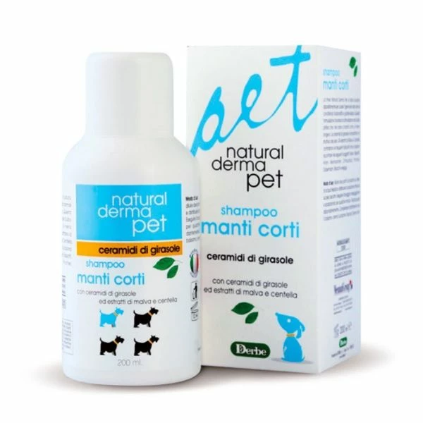 Shampoo Manti Corti Natural Derma Pet - Flacone 200 Ml