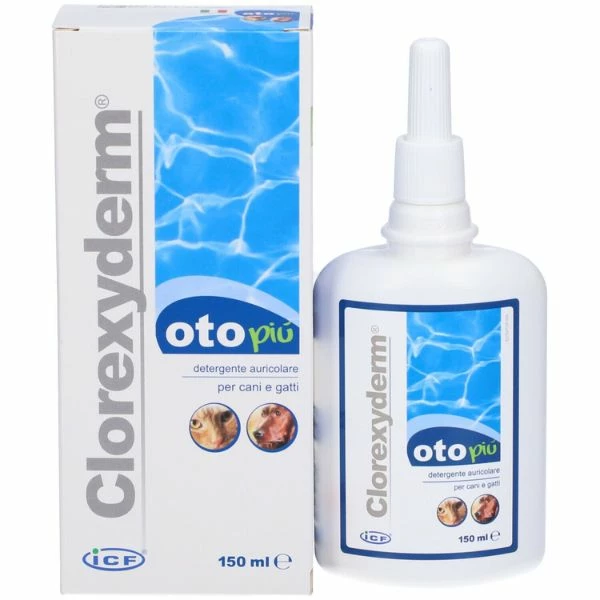 Clorexyderm Oto Più ICF Detergente Auricolare Per Cani E Gatti - 150ml
