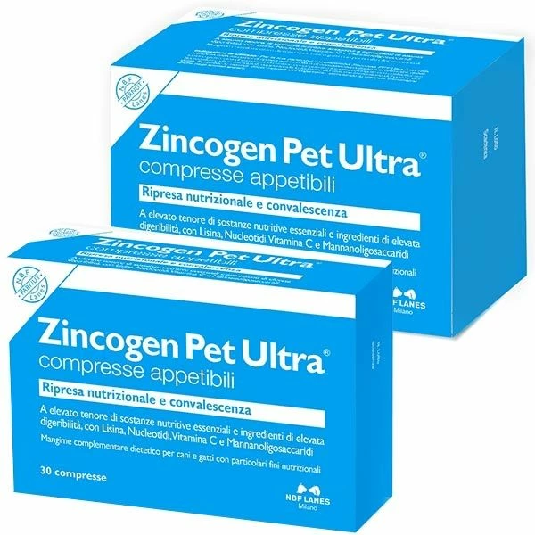 Zincogen Pet Ultra Compresse Appetibili NBF Lanes - 1 Confezione Da 30 Compresse