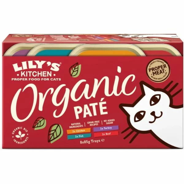 Lily's Kitchen Multipack Gatti Organic Patè - 8x85 Gr