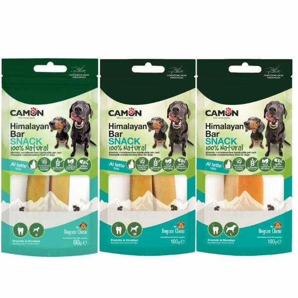 Camon Snack Barrette Al Latte Himalaya - Medium - 100 Gr