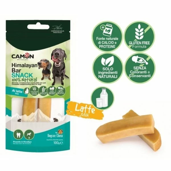 Camon Snack Barrette Al Latte Himalaya - Medium - 100 Gr - immagine 2