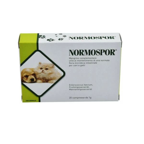 Aurora Biofarma Normospor Cane E Gatto - 20 Compresse Da 1g