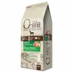 O-life Dog Grain Free Adult Medium/Large Maiale Fresco E Patate - 10 Kg