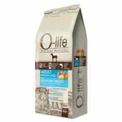 O-life Dog Grain Free Adult Medium/Large Salmone Fresco - 10 Kg