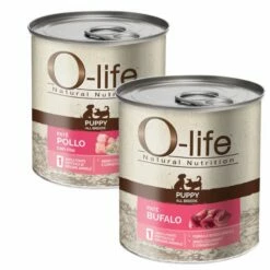 O-life Dog Puppy Patè Grain Free Monoproteico 400 Gr - Bufalo
