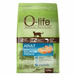 O-life Cat Adult Grain Free Salmone Fresco - 1,2 Kg