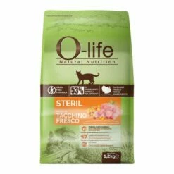 O-life Cat Sterilised Grain Free Tacchino Fresco - 1,2 Kg