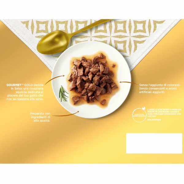 Purina Gourmet Gold Delizie In Salsa Umido Gatto Multipack 24x85g - Multigusto - immagine 3