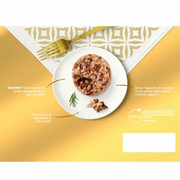Purina Gourmet Gold Intrecci Di Gusto Umido Gatto Multipack 24x85g - Multigusto - immagine 3