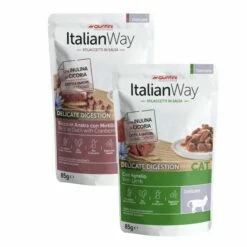 ItalianWay Cat Sfilaccetti In Salsa Delicate Digestion 85 Gr - Anatra E Mirtilli