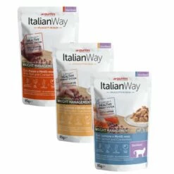 ItalianWay Cat Sfilaccetti In Salsa Weight Management Sterilized 85 Gr - Salmone E Mirtilli