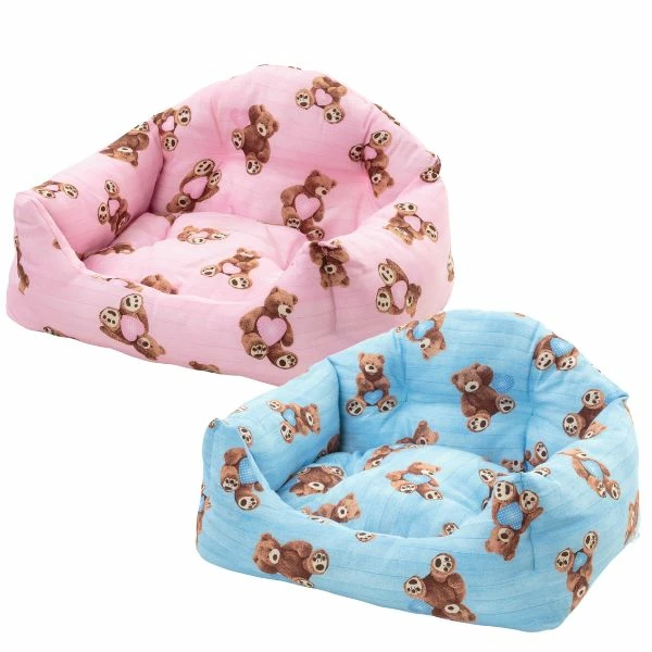 Cuccia Divanetto Baby Bear Range Zante Premium Leopet - Rosa - 40x50x28 Cm
