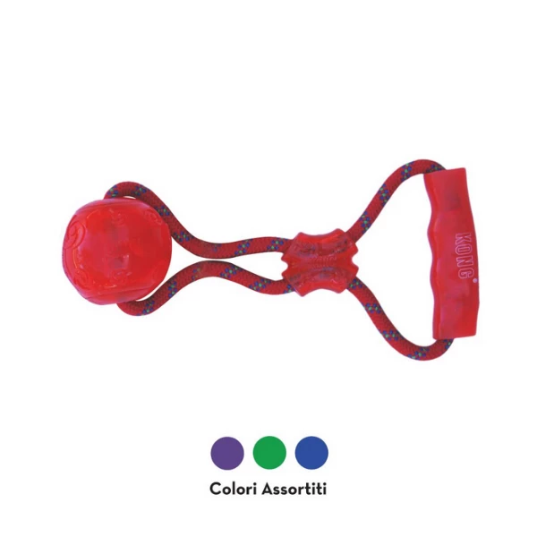 Kong Squeezz Ball Con Maniglia - Colori Assortiti - Medium - immagine 2