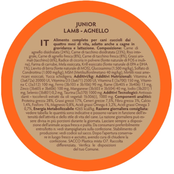 Grandorf Dog Junior Medium/Maxi Agnello E Tacchino - 10 Kg - immagine 3