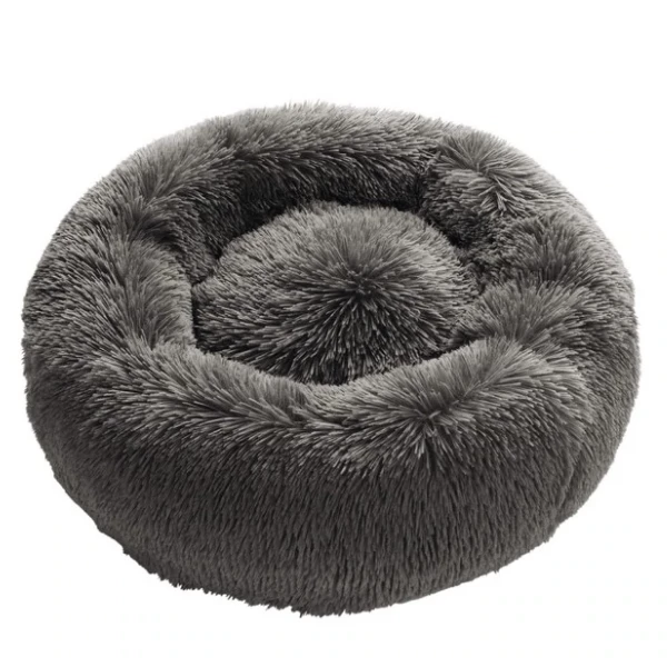 Cuccia In Morbido Peluche Loppa Hunter - Antracite - S: Diametro 60 Cm