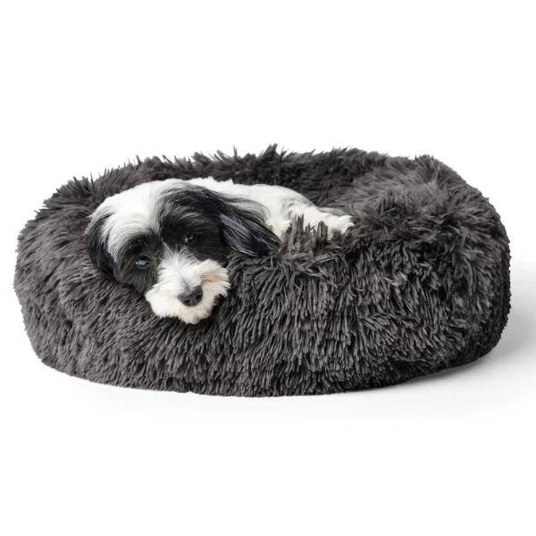 Cuccia In Morbido Peluche Loppa Hunter - Antracite - S: Diametro 60 Cm - immagine 3