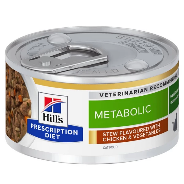 Hill's Prescriprion Diet Metabolic Spezzatino Gatto Per La Gestione Del Peso 82 Gr - Spezzatino Pollo E Verdure