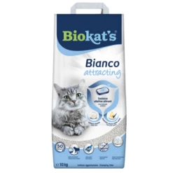 Biokat's Bianco Attracting Lettiera Agglomerante Con Attrattivo - Sacchetto Da 10 Kg