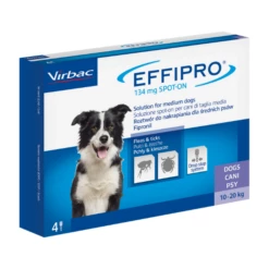 Virbac Effipro Spot-On Cani - 4 Pipette Per Cani Da 2 A 10 Kg