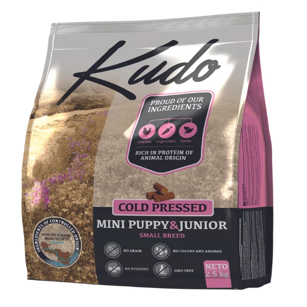 Kudo Grain Free Puppy & Junior Mini Pollo - 2,5 Kg